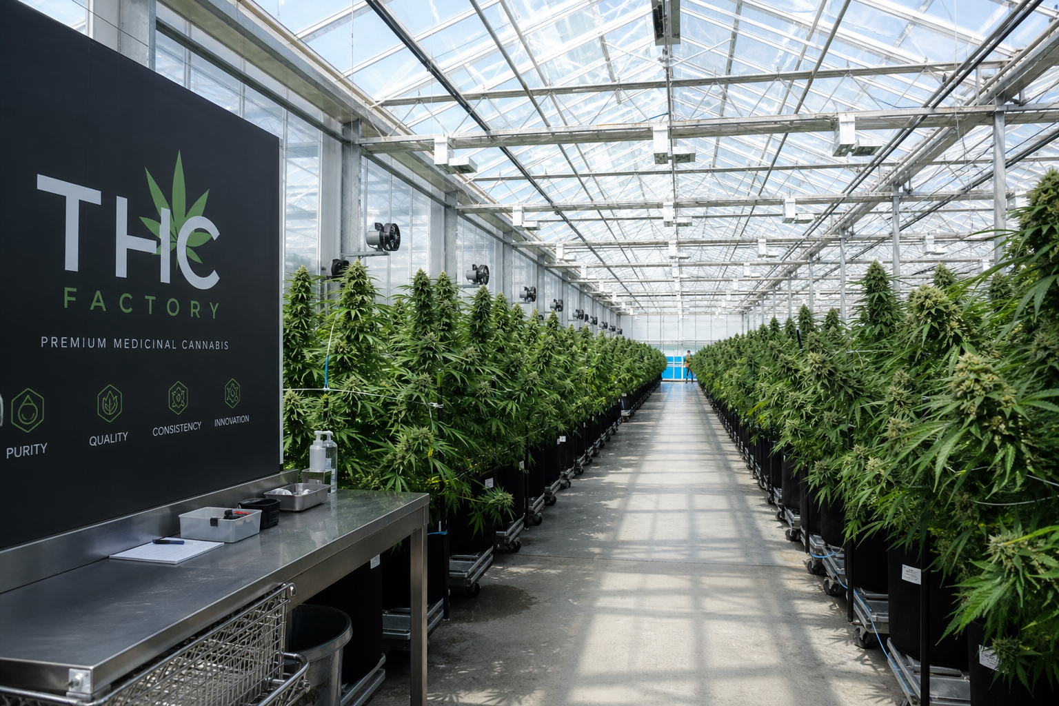 Nachhaltige Gewächshausproduktion — EUROBEST THC Factory